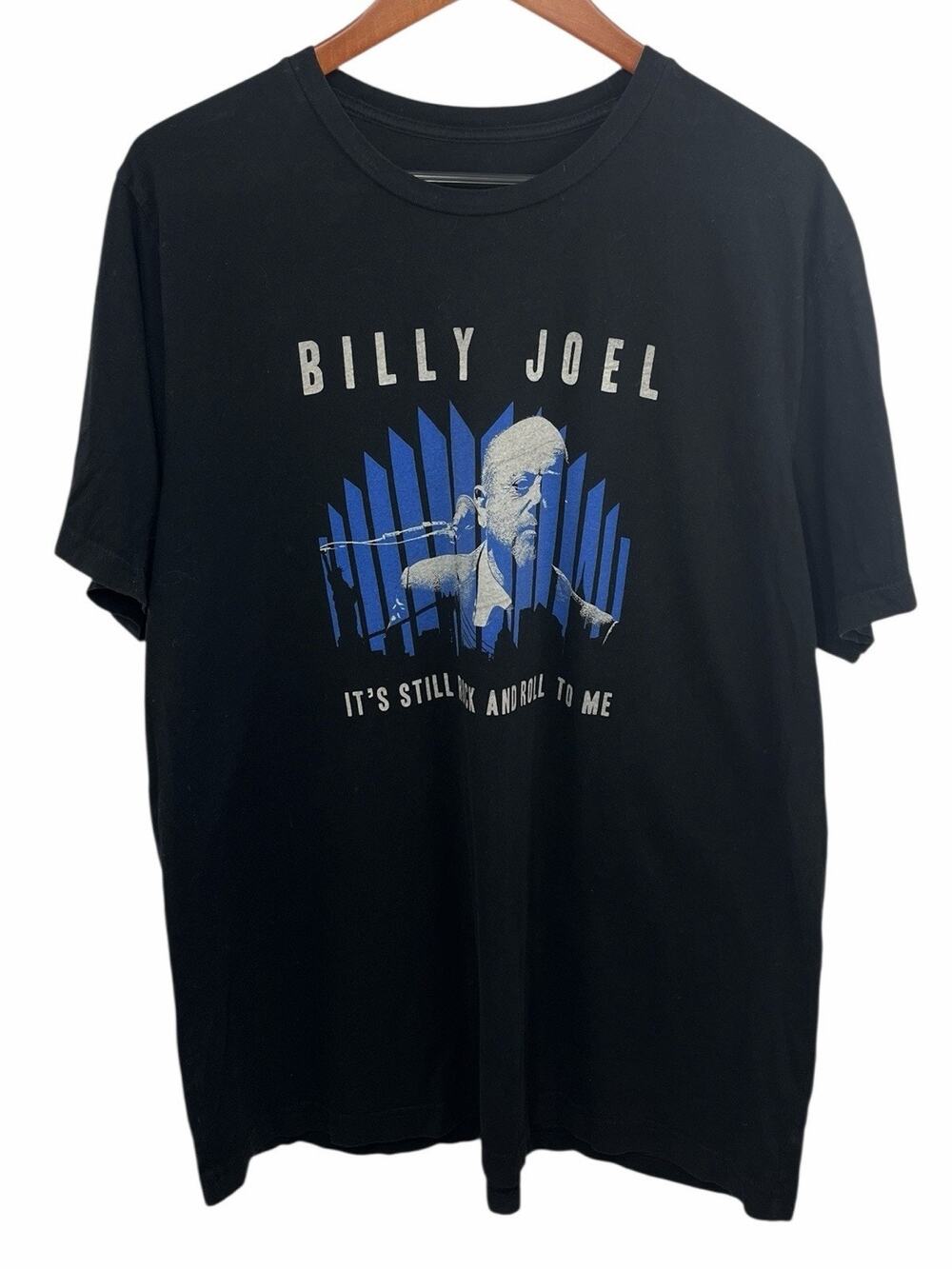 Billy Joel T Shirt 2018 MSG 100th Show XXL Black Concert Madison Square Garden